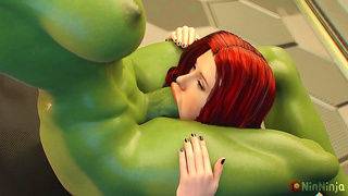 Alluring Anime Beauty Takes It Deep in Steamy Blowjob Rough Fuck Scene