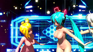 Mikus Sensual Nude Show Revealed in Project DIVA Fantasy Mod Adventure