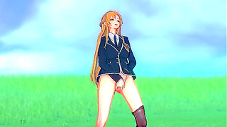 Asuna Yuuki Explores Forbidden Pleasures Outdoors in Steamy Solo Fantasies