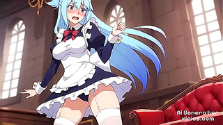 Aquas Hot Horny Adventures – Sultry KonoSuba Hentai Dreams Revealed