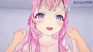 Hakui and Chloes Hot Virtual Romance – A Steaming Hololive Adventure