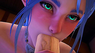 Elf Checks Into Hotel Room for Steamy 3D Hentai Adventure Uncut