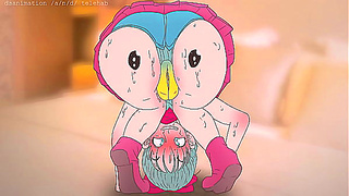 Piplup Teases Bulmas Curves in Steamy Pokemon x Dragon Ball Fantasy
