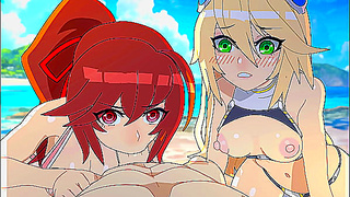 BlazeBlue Beach Heat: Sultry Sunlit Encounters Under the Waves