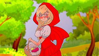 Little Red Scolds Perverted Wolf After Wild Tree Encounter – Horny Hentai Twist