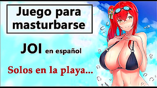 Busty Friend Teases You in Spanish JOI Audio by the Beach