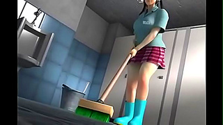 Hot Cleaning Lady Seduced Boss in Steamy 3D Office Encounter