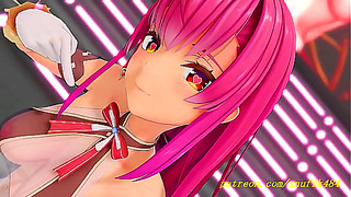 Marine Dances into Pleasure – Hot VR-Free MMD Hentai Action