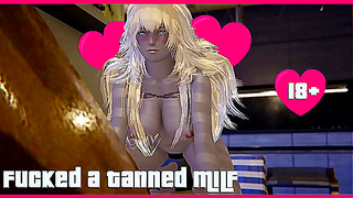 Tanned Milf Seduces Young Lover in Steamy 3D Hentai Encounter