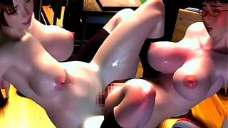 Lucky Guy Shares Steamy Encounter With Two Busty Students in 3D Fantasy