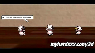 Blonde Foxy Babe Takes Hard Cock in Steamy 3D Hentai Action