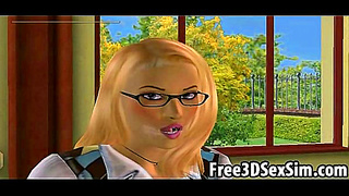 Sensual 3D Ebony Beauty Enjoying Deep Tongue Pleasure