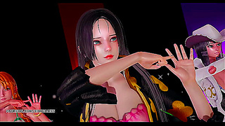 Boa Hancock Namis Steamy Strip Tease – Wild One Piece Hentai Fun