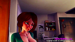 Hot Milf Teases in Green Shirt Red Thong – Busty Bedroom Temptation