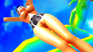 Keijo Warriors Face Off in Busty Battle Arena – Super Tush Boobs Clash