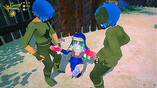 Step-Sis Nuns Dominate Shemale Submissive in Wild 3D Hentai RPG