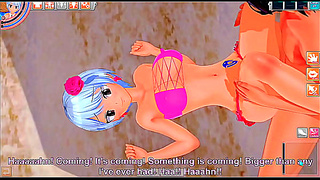Yukino Agrias Steamy Beach Encounter in Vivid 3D Hentai Pleasure