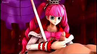 Perona Gives Captain Smoothie Handjob Fantasy – One Piece 3D Art Hentai