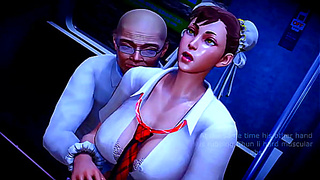 Chun-Li Dominates Ryu in Steamy Street Fighter Hentai Encounter – Part 2