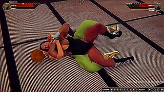 Karen Krush Battles Devious Devi in Steamy Naked Fighter Encounter