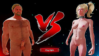 Ethan Battles Bree in Steamy Naked Fighter 3D Showdown