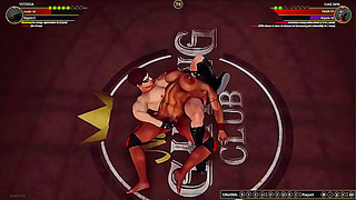 Vittoria Battles Lord Jerle in Steamy Naked Fighter 3D Showdown