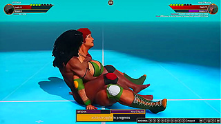 Vittoria Faces Off Against Aine in Steamy Naked Fighter 3D Showdown