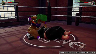 Jennifer Walters Battles Bolda the Beast in Naked Fighter 3D Arena Showdown