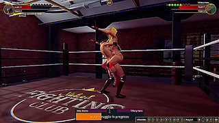 Riley Blacke Battles Tiffany Hanz in Steamy Naked Fighter 3D Duel