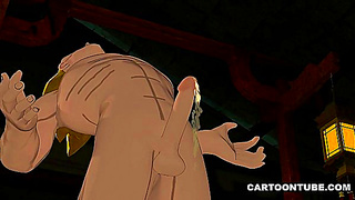 Ebony Beauty Pleasured Pounded in Steamy Cartoon Encounter