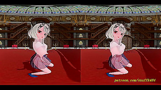 VR Hologram Dance: MMD Cleavage Show in Immersive 3D Fantasy Performance