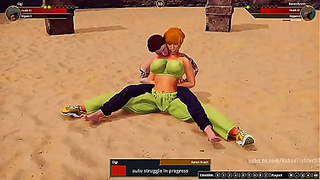 Gigi Battles Karen Krash Naked in Steamy 3D Hentai Showdown