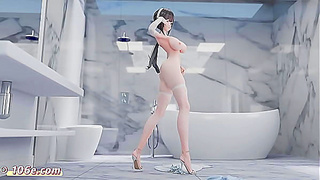 Zhenhais Sensual Solo Dance – Azur Lane Hentai Fantasy in 3D