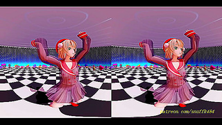 VR180 Dance Fantasy: Immersive MMD 3D Performance Experience
