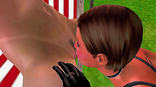 Cute Animated Lesbians Share Steamy Pussy Licking Fun in 3D Cartoon