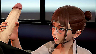 Secretary Pleasures Boss with Steamy Office Handjob – 3D Animation