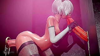 Futa Delivers Mind-Blowing Blowjob at Glory Hole with Full Moans