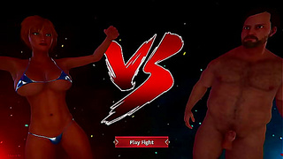 Ethan Battles Dany Bare-Knuckled Body Heat in Naked Fighter 3D Showdown