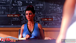 Mistress Teaches Seductive Lessons to Busty Futa Student in Steamy Encounter