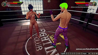 Sam Takes On Joe Curr in Steamy Naked Fighter 3D Showdown