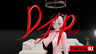 Cute Futanari Rachel Dances Sensually to Pop Music in MMD Fantasy World