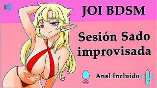 Sensual JOI Hentai: Spontaneous Sado Play with Sultry Spanish Vocals