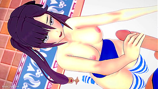 Mona Wears Sexy Swimwear Masturbates - Genshin Impact Hentai Uncensored