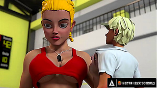 Student Pleasures Teachers Silky Wetness in Steamy Classroom Encounter