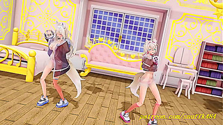 Fuwa Moco Dances Sensually in 3D – Hot Hololive HENTAI Action