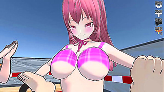 Anime Gamer Submits to Forbidden Mail Kick Fantasy – Wild Hentai Action