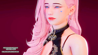 HYOLYNs Steamy Solo Dance Turns into Wild Seraphine Fantasy – MMD Hentai