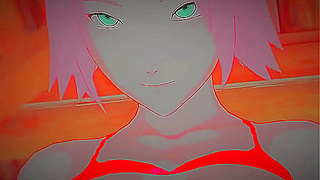Sakure Dominates Sasuke in Steamy Naruto Hentai Parody Action