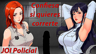 Bad Cop Teases Good Cop into Submission – Bilingual Hentai JOI Spanking Session