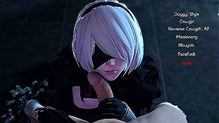 2B Seduces Player in Futuristic Hentai Game Adventure